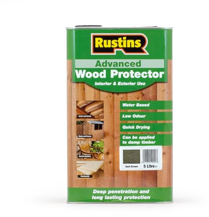 Rustins Advanced Wood Preserver Dark Brown 5L