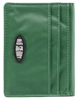 Big Skinny New Yorker ID Slim Wallet für bis zu 24 Karten, Grüngrün