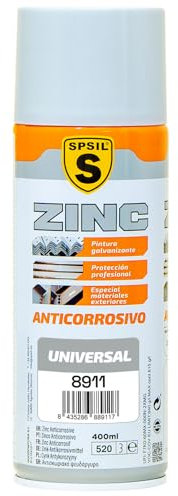 BOTE SPRAY PINTURA COLOR ZINC CLARO UNIVERSAL 400 ML. 8911