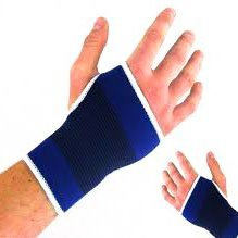 2 x Blue Elasticated Hand Palm Wrist Glove Support Guard Brace Splint Protector by HISPUK