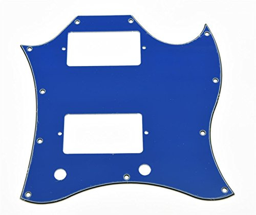 KAISH American Standard SG heltäckande pickguard gitarrplektrum skydd för USA SG specialgitarr blå 3 lager