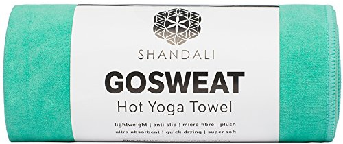 Best Hot Yoga Towel, Super Absorbent, 100% Microfiber, Anti-Slip, SUEDE, Best Bikram/HOT Yoga Towel, Best Camping/Outdoor Towel, (Teal, Standard - 26.5 x 72)