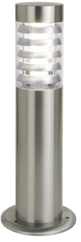 DOPO LIGHTING - baliza jardin GALERNA (H.45cm) - balizas exterior jardin - IP44 inox aisi 304 E27 18W - baliza led - farolas exterior jardin - faroles jardin exterior