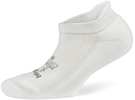 Balega Hidden Comfort Performance Calcetines De Correr Atléticos Para Hombres Y Mujeres (1 Par) - Ajuste Ergonómico, Acolchados, Transpirables, Punta Sin Costuras, Blanco, Talla XL (EU 46-48.5)