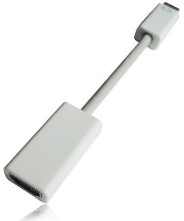 Tgom Mini DVI to Hdmi M/f Adapter Cable White for the Imac (Intel Core Duo), Macbook, and 12-inch Powerbook G4, with Mini-dvi Port