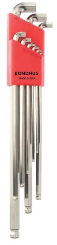 BONDHUS. Juego de 9 llaves en L puntabola XL Stubby BriteGuard (1.5-10 mm.)