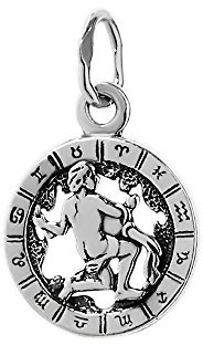 NKlaus 925 Sterlingsilber Kettenanhänger Horoskop Sternzeichen Wassermann Zodiak 6327