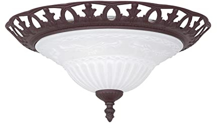 Trio Leuchten Deckenleuchte Rustica 6102021-24, Metall rostfarbig, exkl. 2x E27