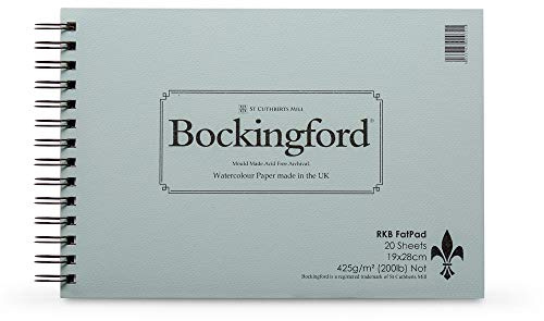 Bockingford : Spiral Fat Pad : 200lb (425 GSM) : 20s : NOT Surface : 11x15in