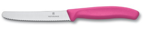 Victorinox Swiss Classic 4-1/2-Inch Utility Knife with Round Tip, Pink Handle