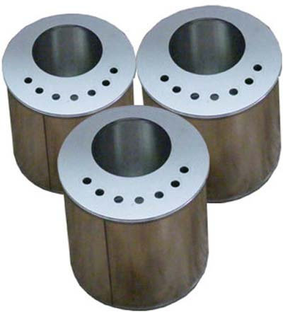 3 scatole di combustione e 3 piastre di risparmio in lamiera stagnata, contenitore per caminetto in gel