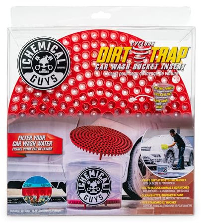 Chemical Guys Cyclone Dirt Trap Car Wash Bucket Insert (Red)
