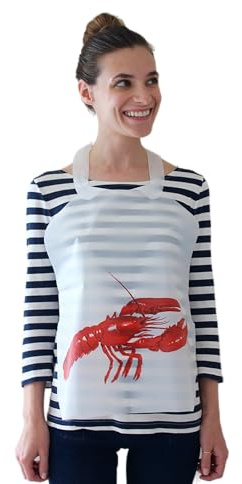 25 Pack Disposable Plastic Lobster Bibs
