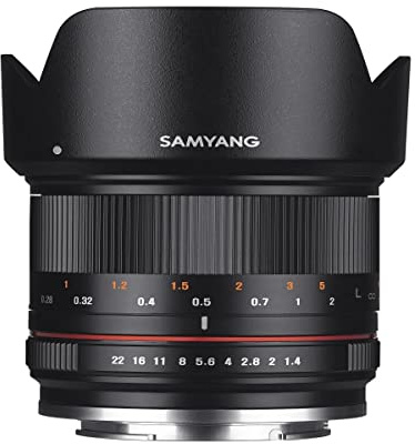 Samyang 21/1,4 Objektiv APS-C Sony E manueller Fokus Fotoobjektiv, Weitwinkelobjektiv schwarz