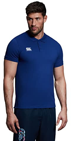 Canterbury Homme Polo en Coton Waimac | Chemise de Rugby | Décontracté Chemise Polo