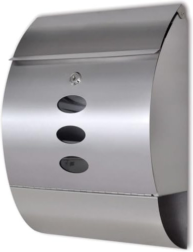 Buzón redondeado de acero inoxidable