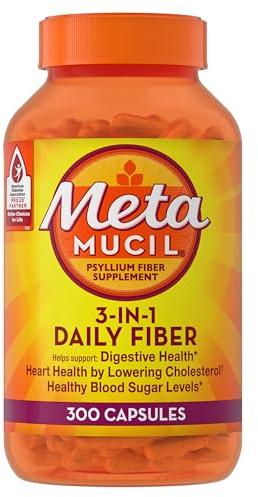 Metamucil Psyllium Fiber Capsules 300 Count