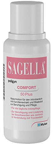 SAGELLA poligyn - Comfort 50 Plus: Intimwaschlotion mit Kamillenextrakt und Bisabolol, Intimpflege ab der Menopause, 500 ml