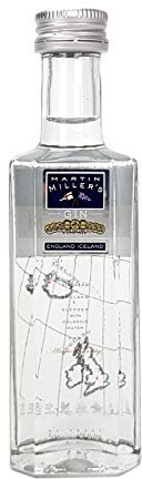 Martin Miller's Gin, Original Gin Miniature - Super Premium Gin, Icelandic spring water, Distilled in England - 40 percent ABV 5cl Bottle (0.05L)
