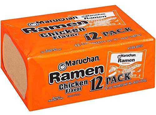 Maruchan Ramen Chicken Flavor, 12 ct, 3 oz