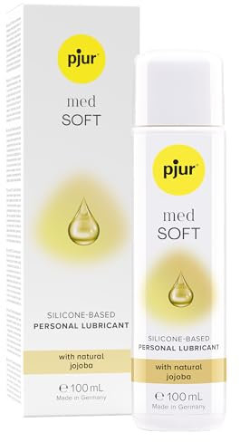 pjur, Medizinisches Gleitgel mit natürlichem Jojobaöl auf Silikonbasis für trockene und sensible Schleimhaut, Med Soft Glide, 100 ml, 1 stück