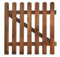 ITALFROM - Holztor für den Garten (L 100 cm x H 80 cm) Gartenzaun für den Außenbereich, Zaun aus Kiefernholz, robust, kesseldruckimprägniert, kann bemalt Werden