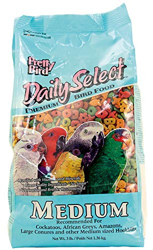 Pretty Bird International Bpb73117 3-Pound Daily Select Premium Bird Food, Medium