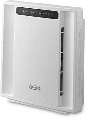 DeLonghi AC75 Purificador de aire, 3 estados de filtración, 25 m², 40 Decibeles, 3 Velocidades, Blanco