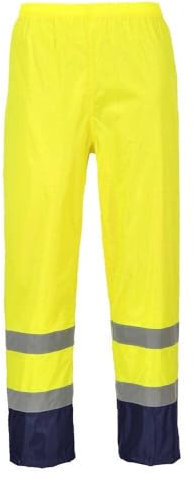 Portwest Mixte H444 Pantalon utilitaire de travail, Jaune/Bleu Marine, XL EU