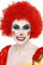 Smiffys Verrückter Clown Perücke, Rot, 120g