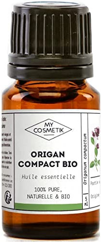 MY COSMETIK - Aceite esencial de orégano compacto orgánico - De agricultura ecológica - Quimiotipado HEBBD/HECT - 100% puro y natural - Certificado ECOCERT - Fabricado en Francia - 10 ml