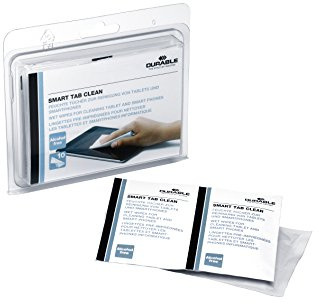 Durable SMART TAB Streak Free Biodegradable Screen Cleaning Wipes, for Phones, Laptops, TVs, iPads and Computers, 10 Sachets