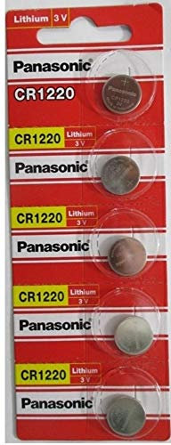 Panasonic CR1220 3 V batería de botón de litio (5 pilas)