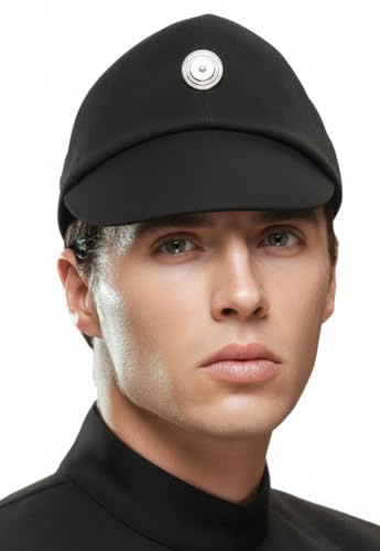 OEM Star Wars Imperial Officer Cap Hat Wear Kostüm Schwarz Grau, Schwarz, Größe Large