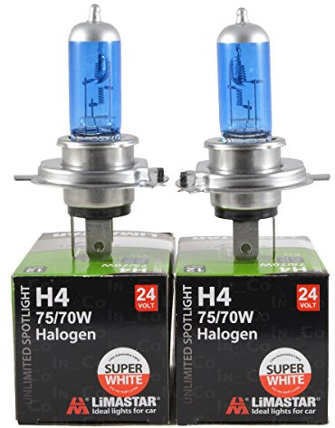 2x H4 24V 75/70W HALOGENLAMPE GLÜHLAMPE GLÜHBIRNE LAMPE BIRNE Original LIMASTAR XENON STYLE für LKW Nutzfahrzeuge BUSSE BUS TRAKTOR TRAKTOREN