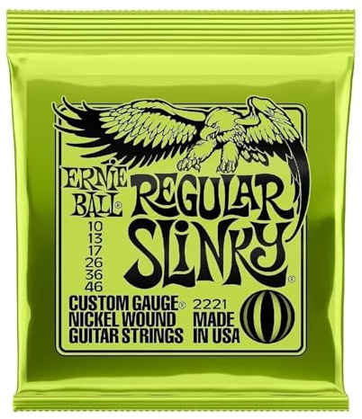 Ernie Ball Electric Guitar Strings, 2221 Regular Slinky, 3 Pack, Nickel, Medium, Limited Edition