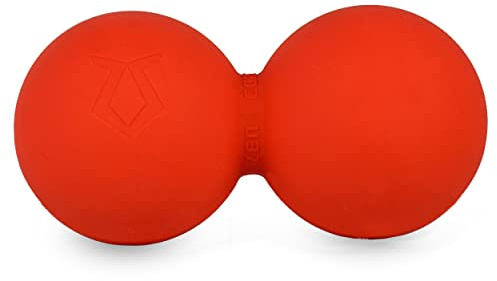 Zen Core Massage Duoball Original - Twinball Faszienrolle Lacrosseball Hartgummi, Größe 13 x 6 cm für die Anwendung zur Triggerpunkt- und Faszienmassage/Physiotherapie