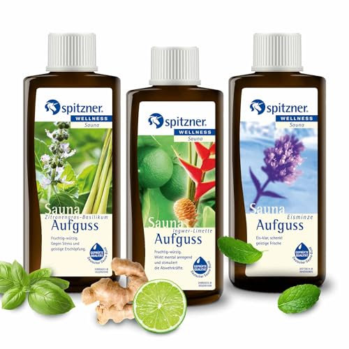 Spitzner Saunaaufguss Set Lecker (3 x 190ml)