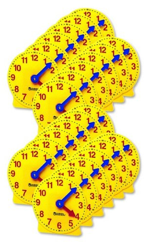 Learning Resources Pre K-4 Learning Clocks Set - Theme/Subject: Learning - Skill Learning: Time - 3-9 Year - Multi | Bundle of 2 Sets