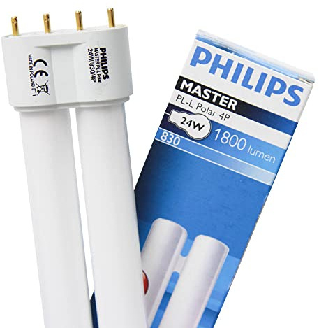 Philips Master PL-L lång enkel varv kompakt fluorescerande 4 stift 40 W-färg vit 830, 2G11, 40 W, varm vit