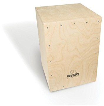 Nino Percussion MYO Cajon Bausatz - Trommelkiste für Kinder ab 5 Jahren zum selber Bauen - inkl. Werkzeug - Schlagfläche Baltische Birke (NINO951-MYO)