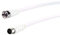 SCHWAIGER -KVCK171 532- SAT-Antennen-Adapterkabel/ 1,5 m Anschlusskabel/konfektioniert/ 75 dB/ 2-Fach geschirmt/F-Stecker > IEC Buchse/weiß