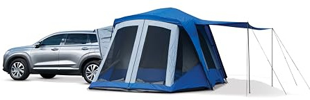Napier Sportz SUV Tent with Screen Room | 10'x10' Car Camping Tent with 7'x6' Screen Room and Awning | Fits All CUVs, SUVs, Minivans | Sleeps 6 Adults | Blue/Gray | Model 84000