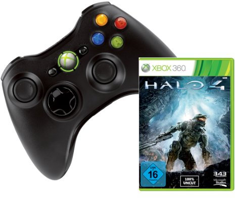 Xbox 360 Wireless Controller + Halo 4 - [Xbox 360]