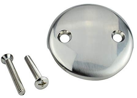 Keeney Manufacturing baddränering 2 hål ansiktsplatta med skruvar Borstad nickel