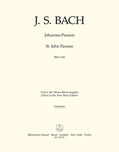 Johannes Passion Bwv 245. Violoncello, kontrabas