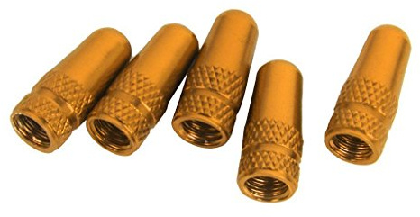 Namvo 5pcs Bicycle Presta Wheel Rims Tyre Stem Air Valve Caps Dust Cover - Yellow