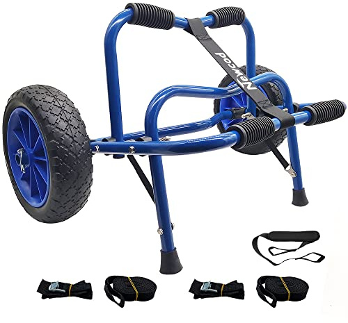 Newcod Kayak Cart, Kayak Dolly with 10 Airless Tire for Carrying Kayak Canoe SUP Paddle Board