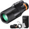 K&F Concept Monokular Teleskop 12x50 HD Handy Fernrohr Mit Arca-Schnittstelle für Vogelbeobachtung, Jagen, Wandern, Konzert (IP66 Wasserdicht Schwarz)