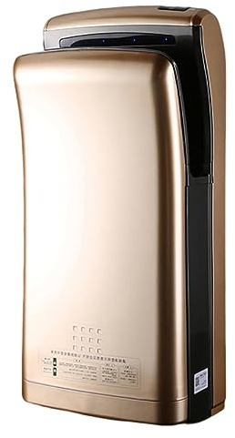 NOGRAX Electric Hand Dryer with HEPA Filter, Automatic Induction Hand Dryer with Brushed Motor, 5-7S High Speed Toilets Hand Dryer, Commercial/Home, for Commercial Locations gold
